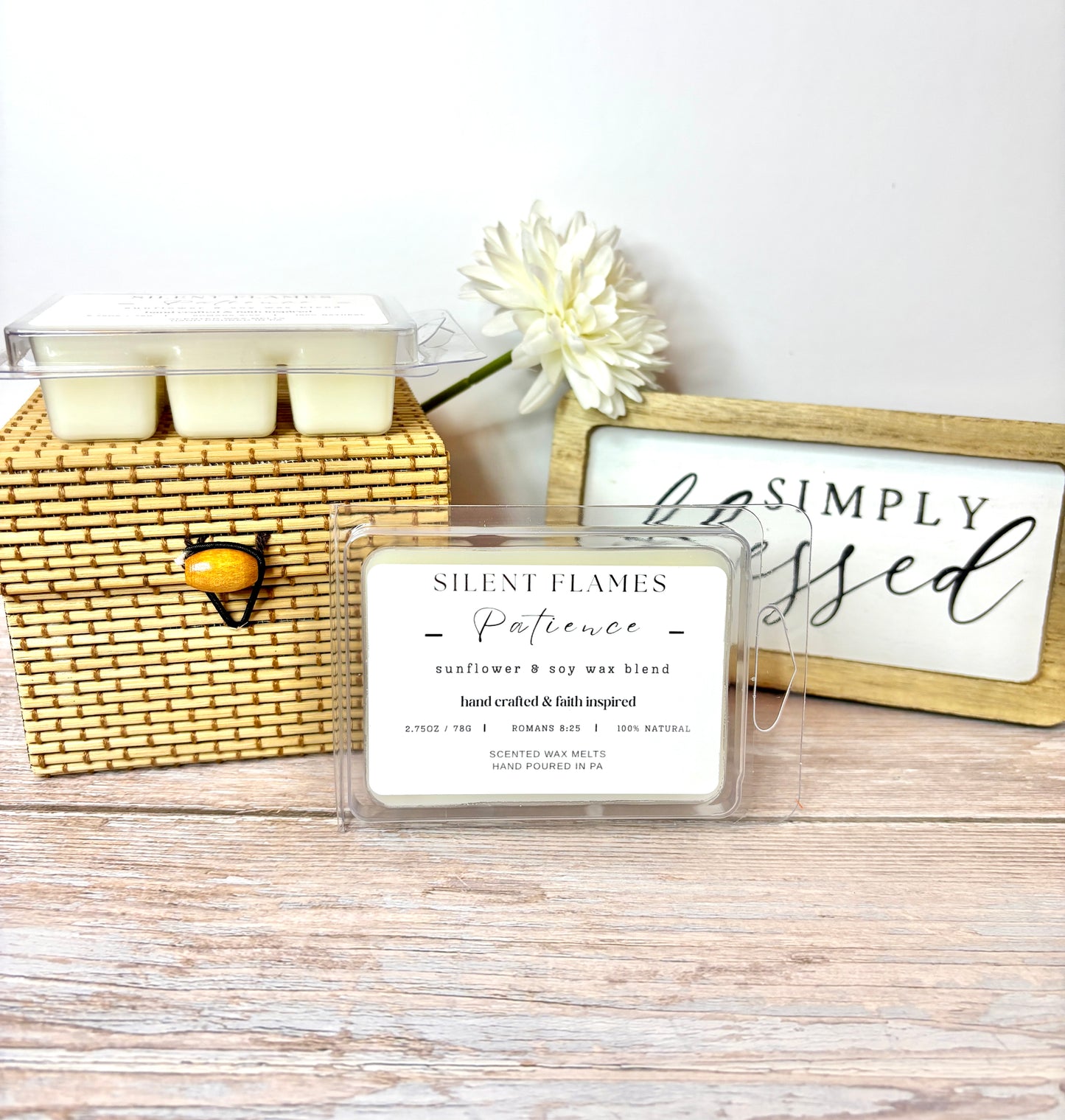PATIENCE — Salt Air & Cedarwood Wax Melts (Spirit & Flame Collection)