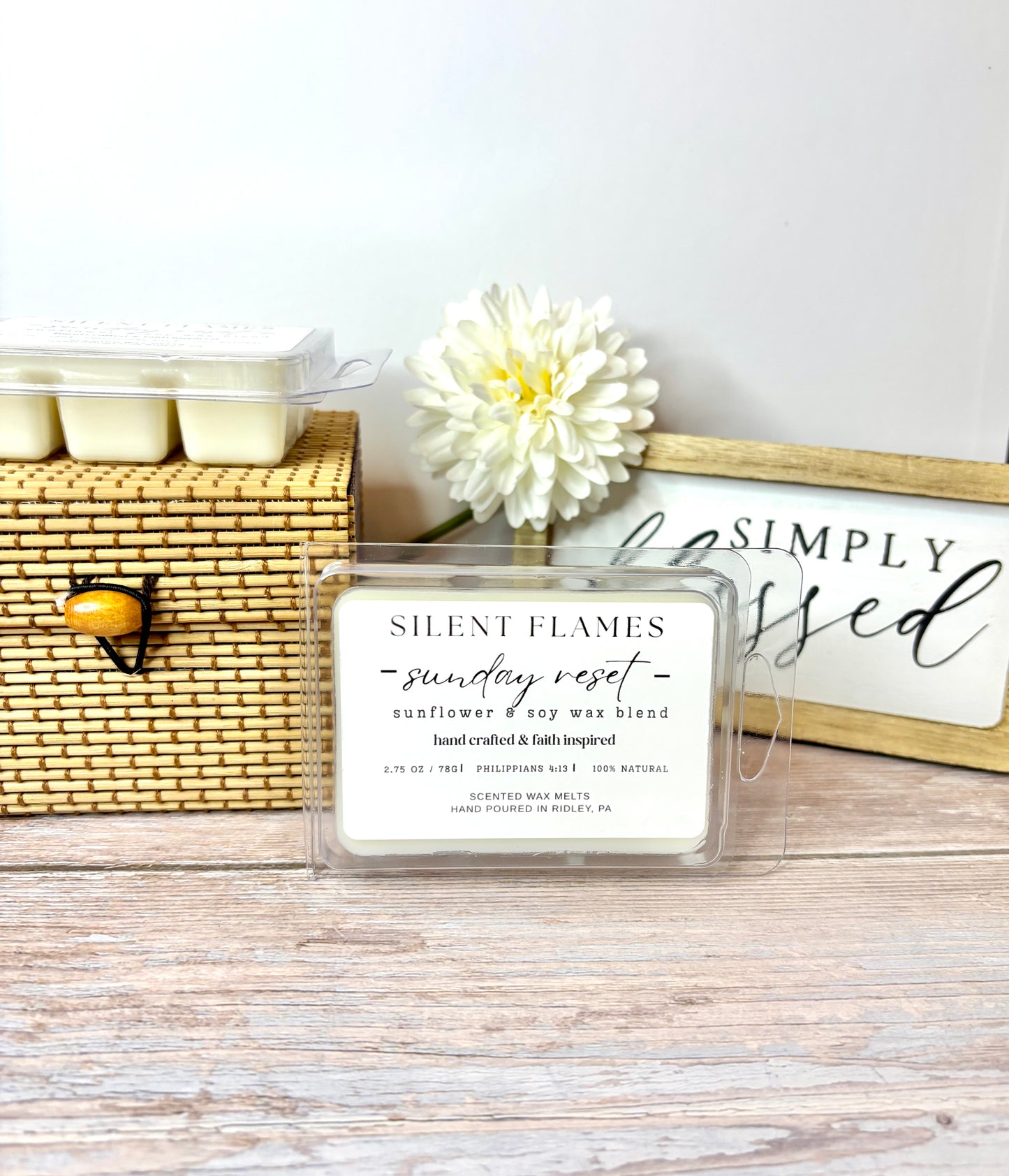 SUNDAY RESET — Baja Cactus Blossom Wax Melts (Spirit & Flame Collection)